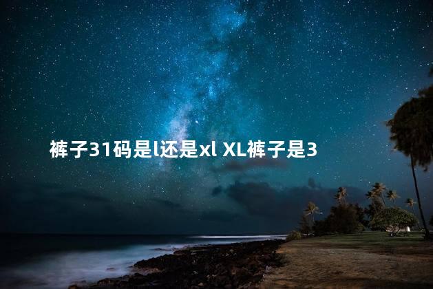 裤子31码是l还是xl XL裤子是30还是31